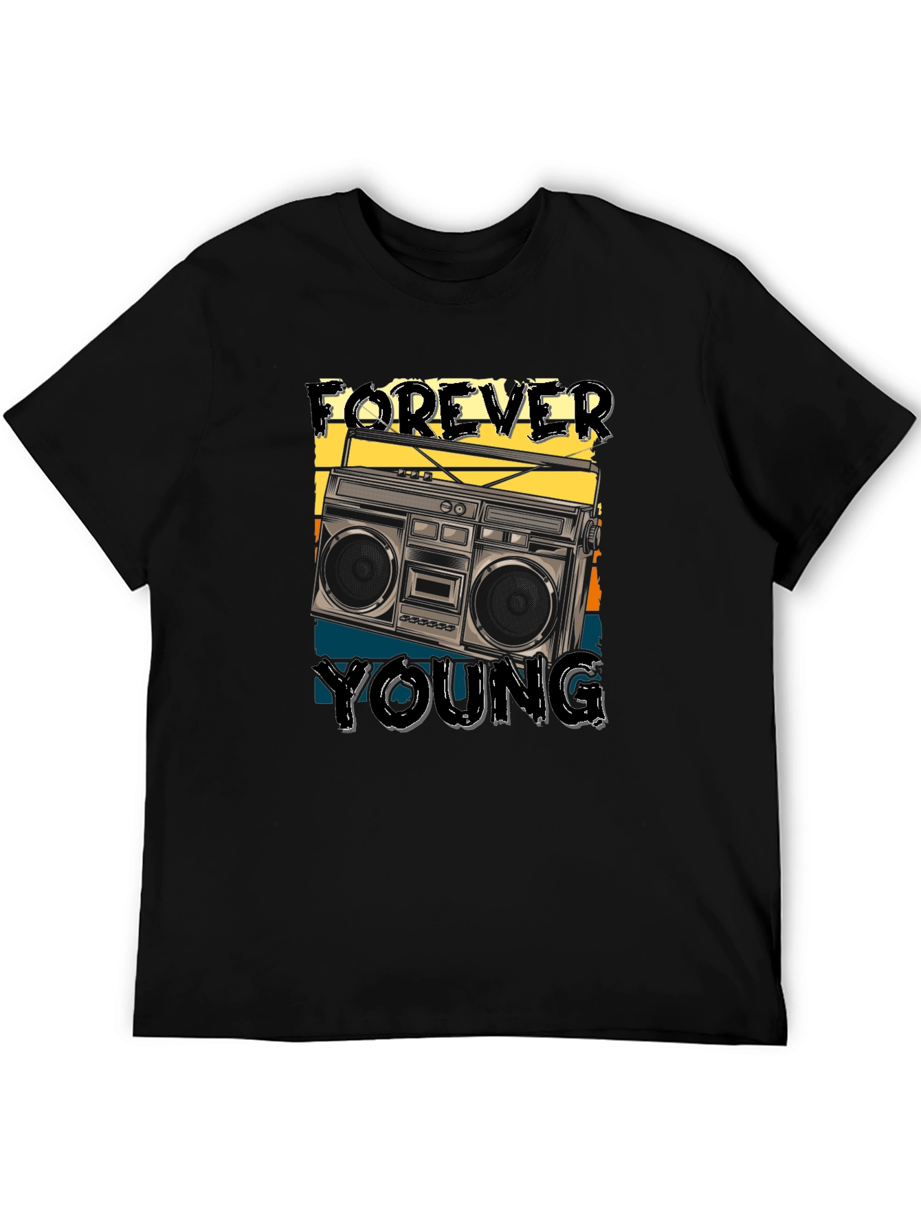 Forever Young Retro Boombox T-Shirt