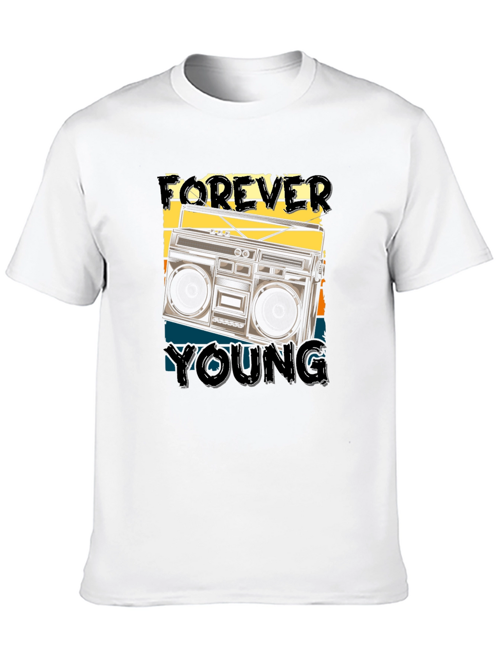 Forever Young Retro Boombox T-Shirt
