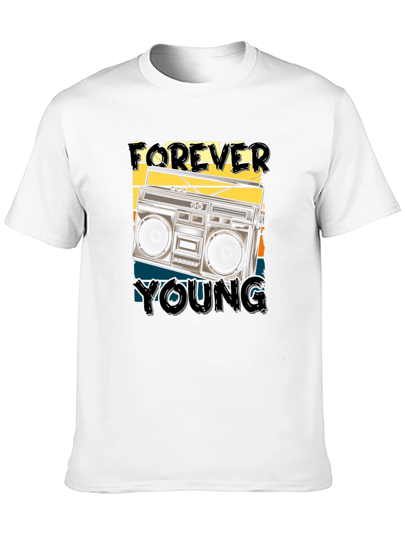Forever Young Retro Boombox T-Shirt