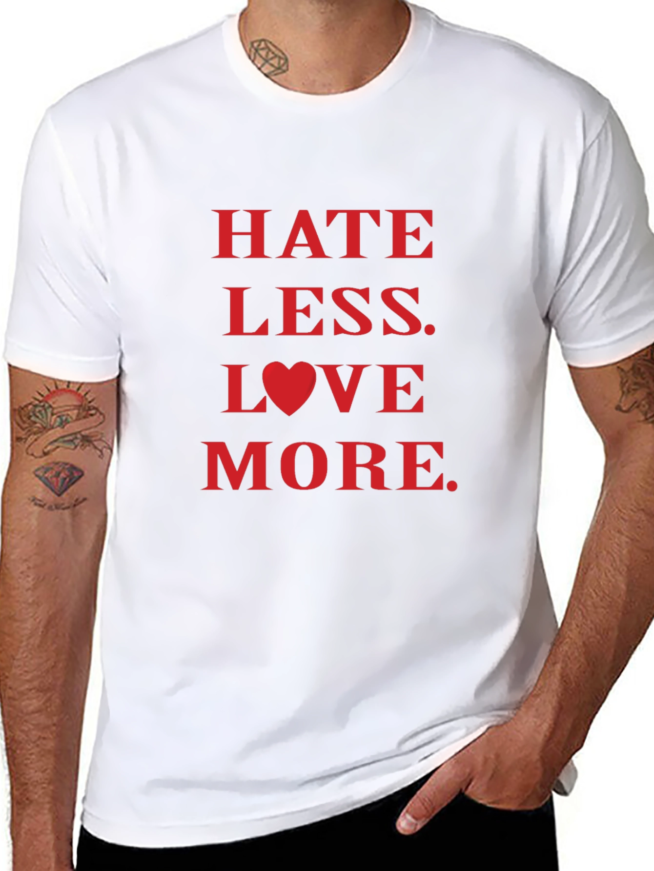 Hate Less Love More Graphic Tee