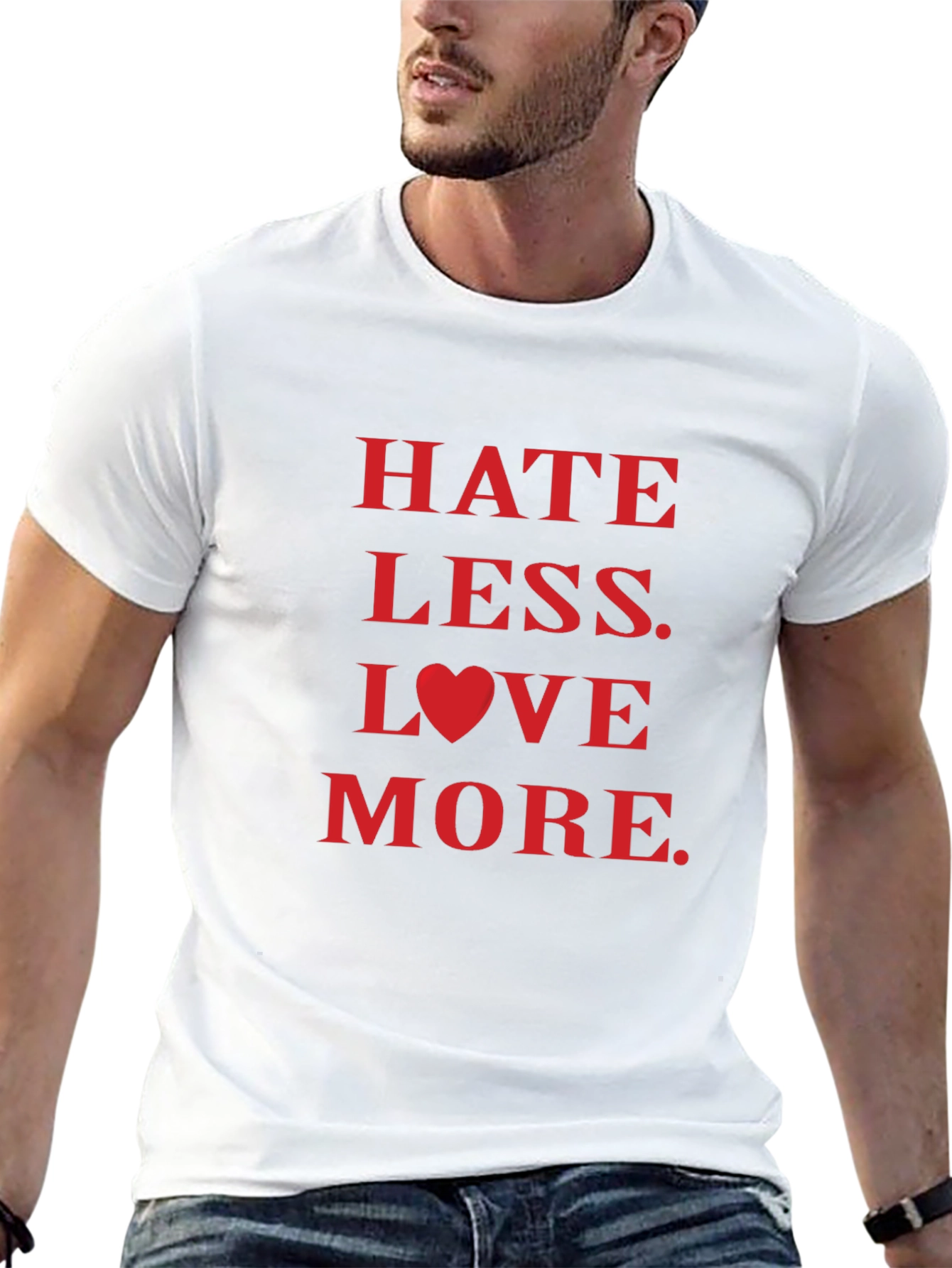Hate Less Love More Graphic Tee