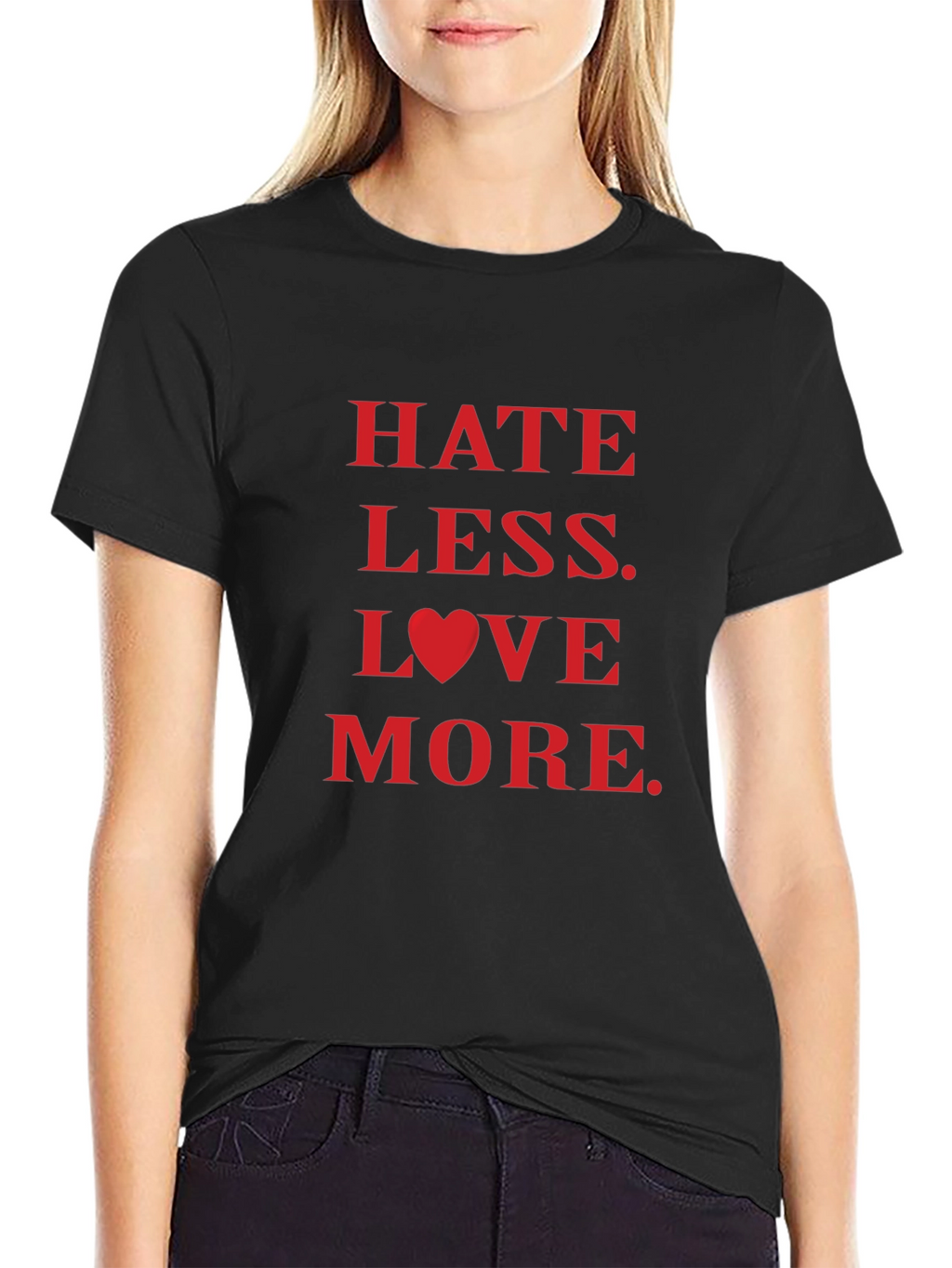 Hate Less Love More Graphic Tee