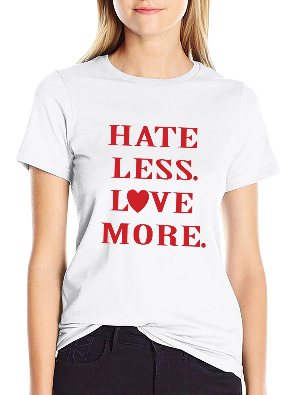 Hate Less Love More Graphic Tee