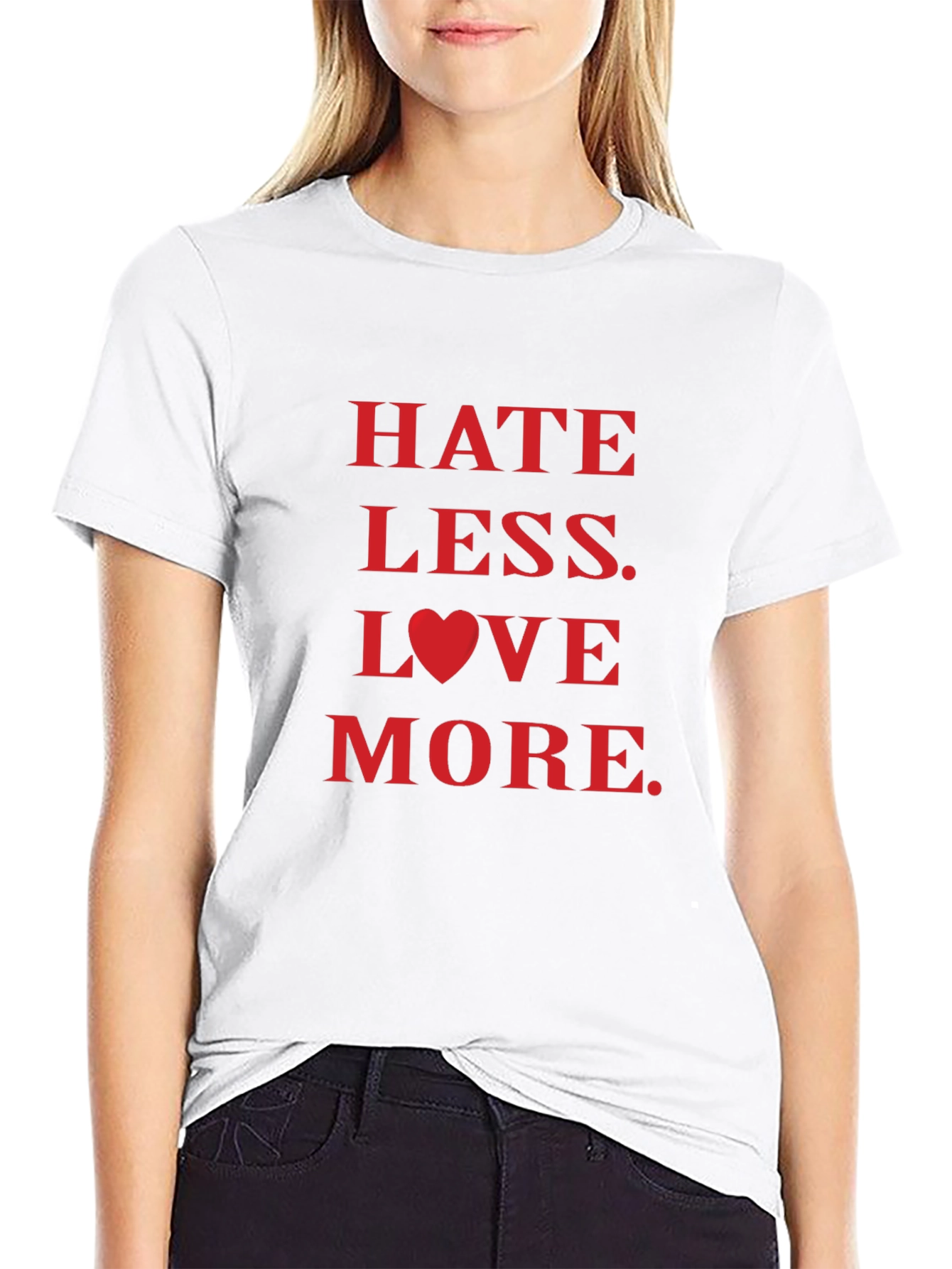 Hate Less Love More Graphic Tee