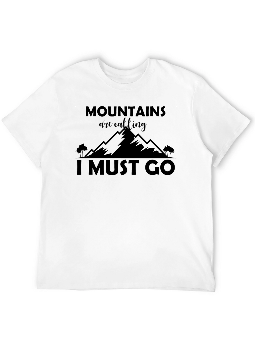 Mountains Calling Black T-Shirt