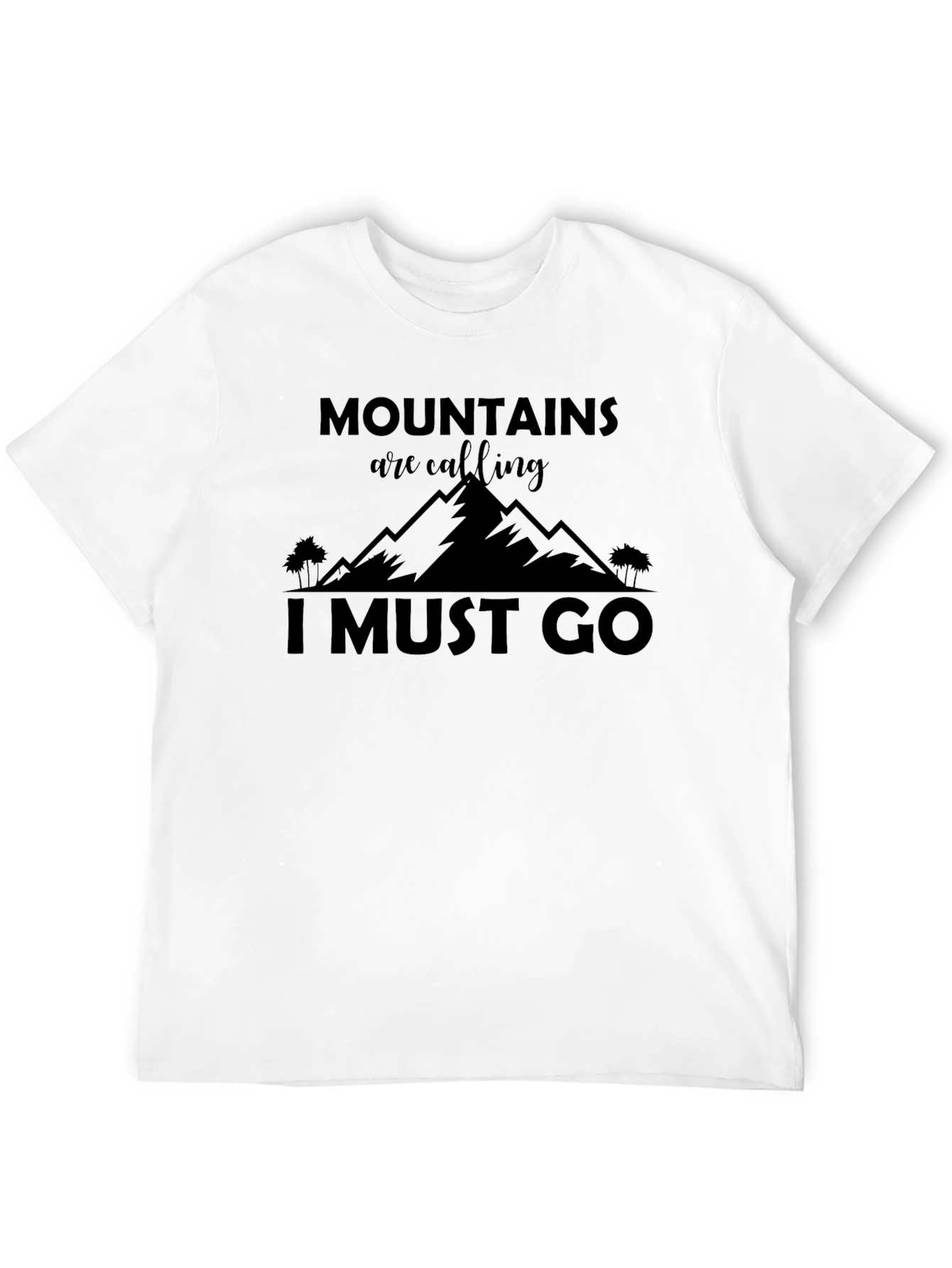 Mountains Calling Black T-Shirt