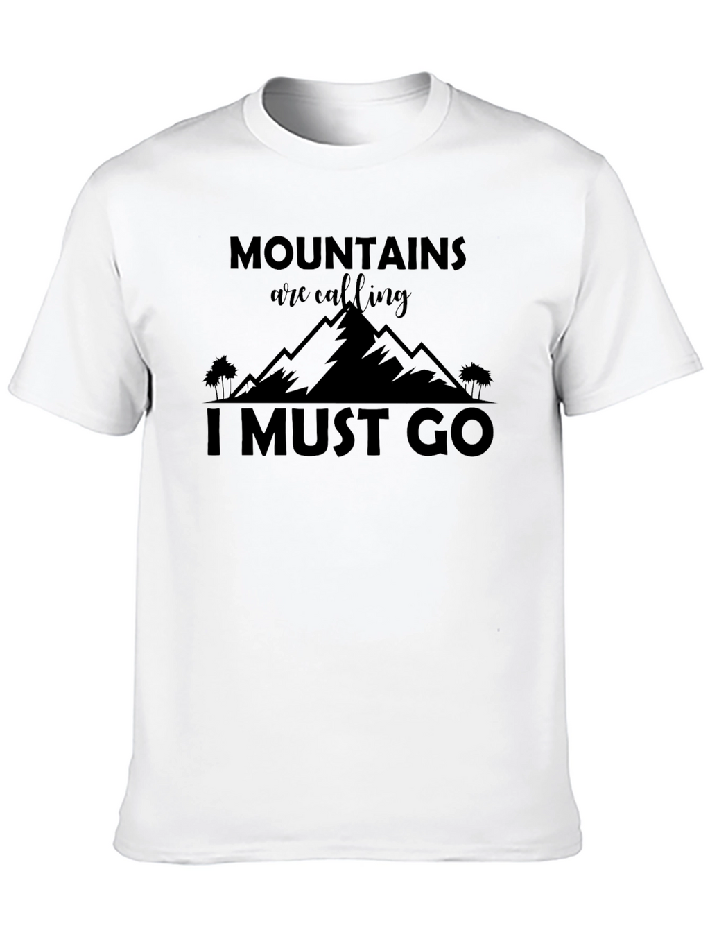 Mountains Calling Black T-Shirt