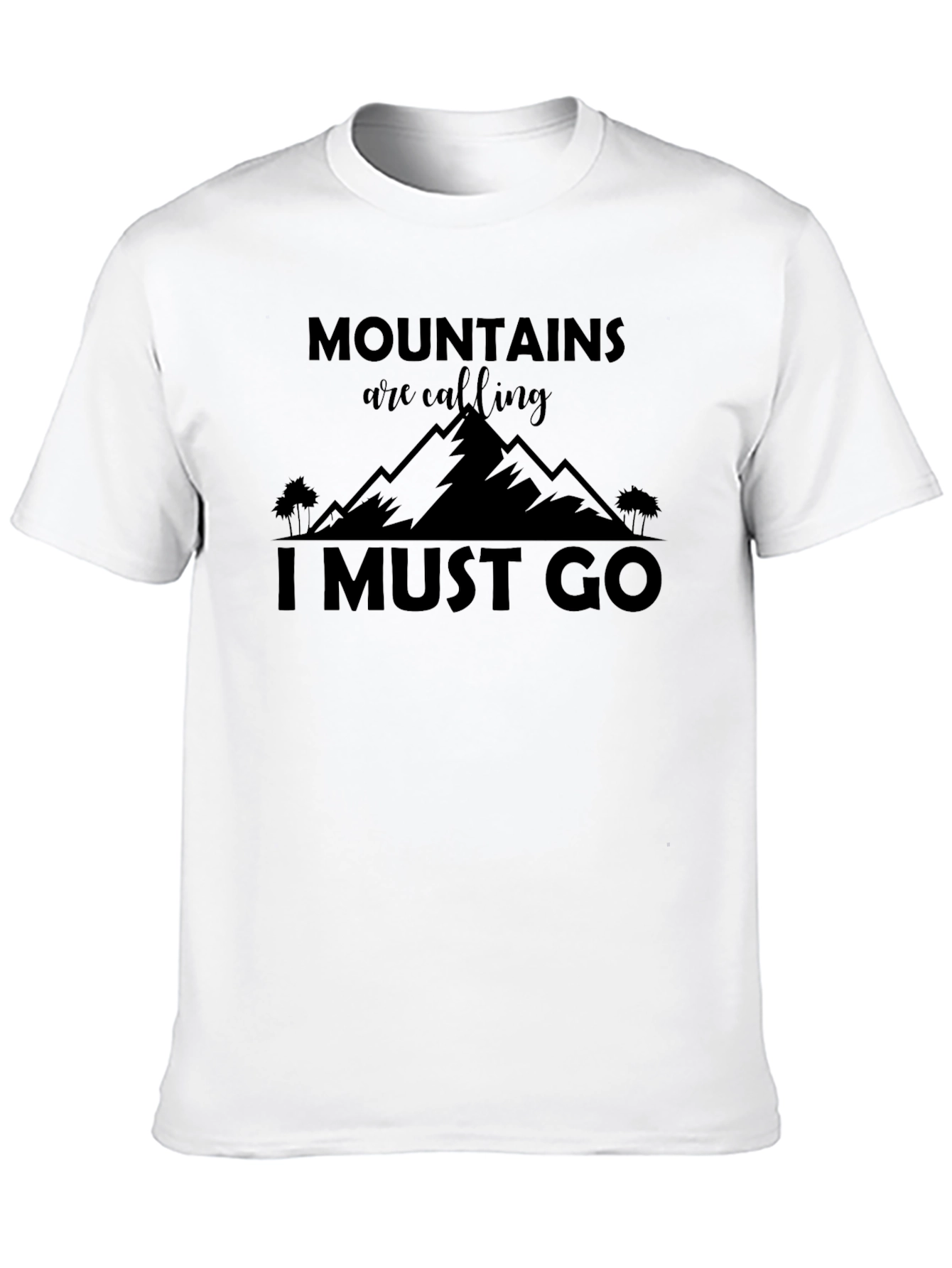 Mountains Calling Black T-Shirt