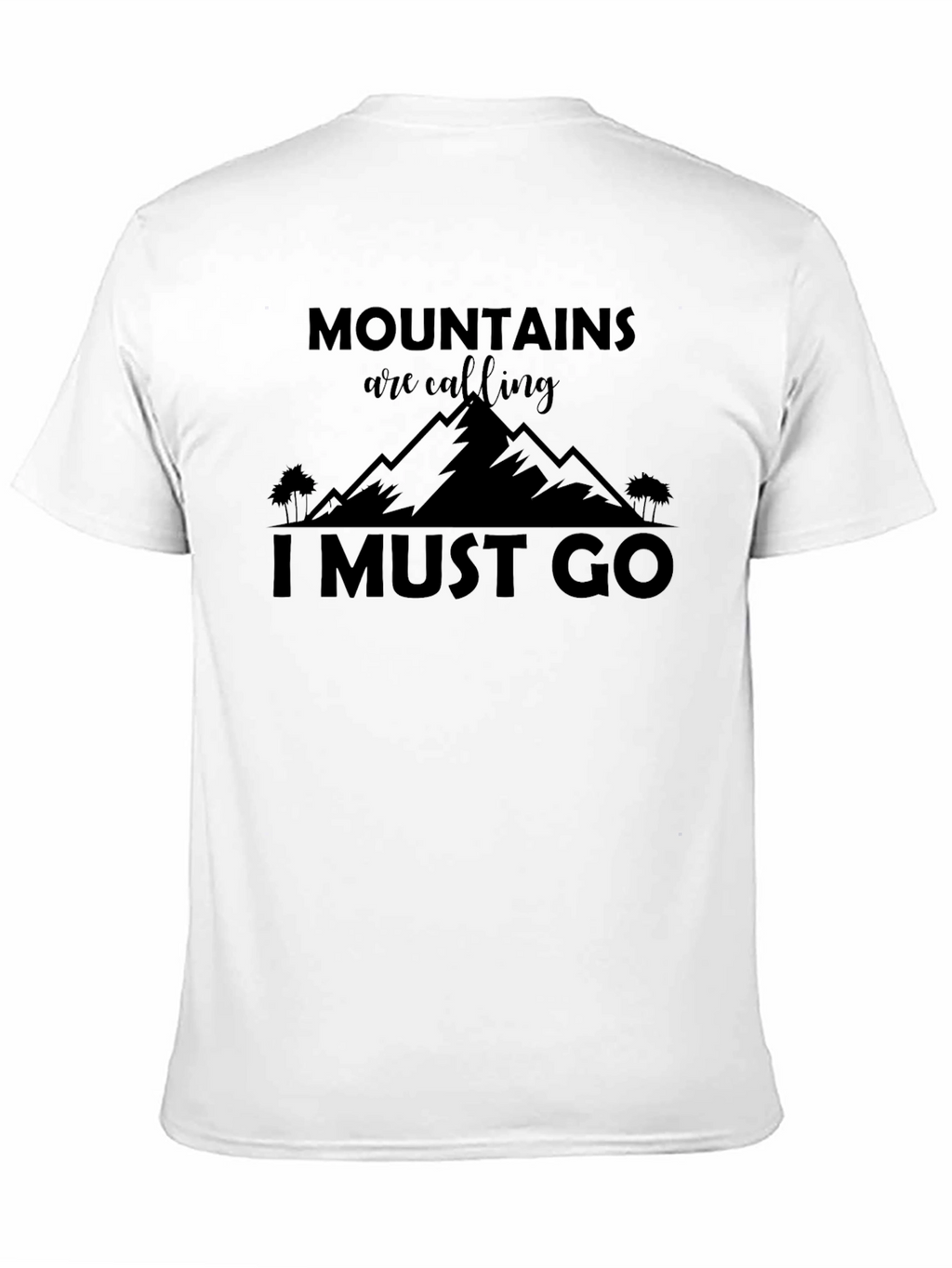 Mountains Calling Black T-Shirt