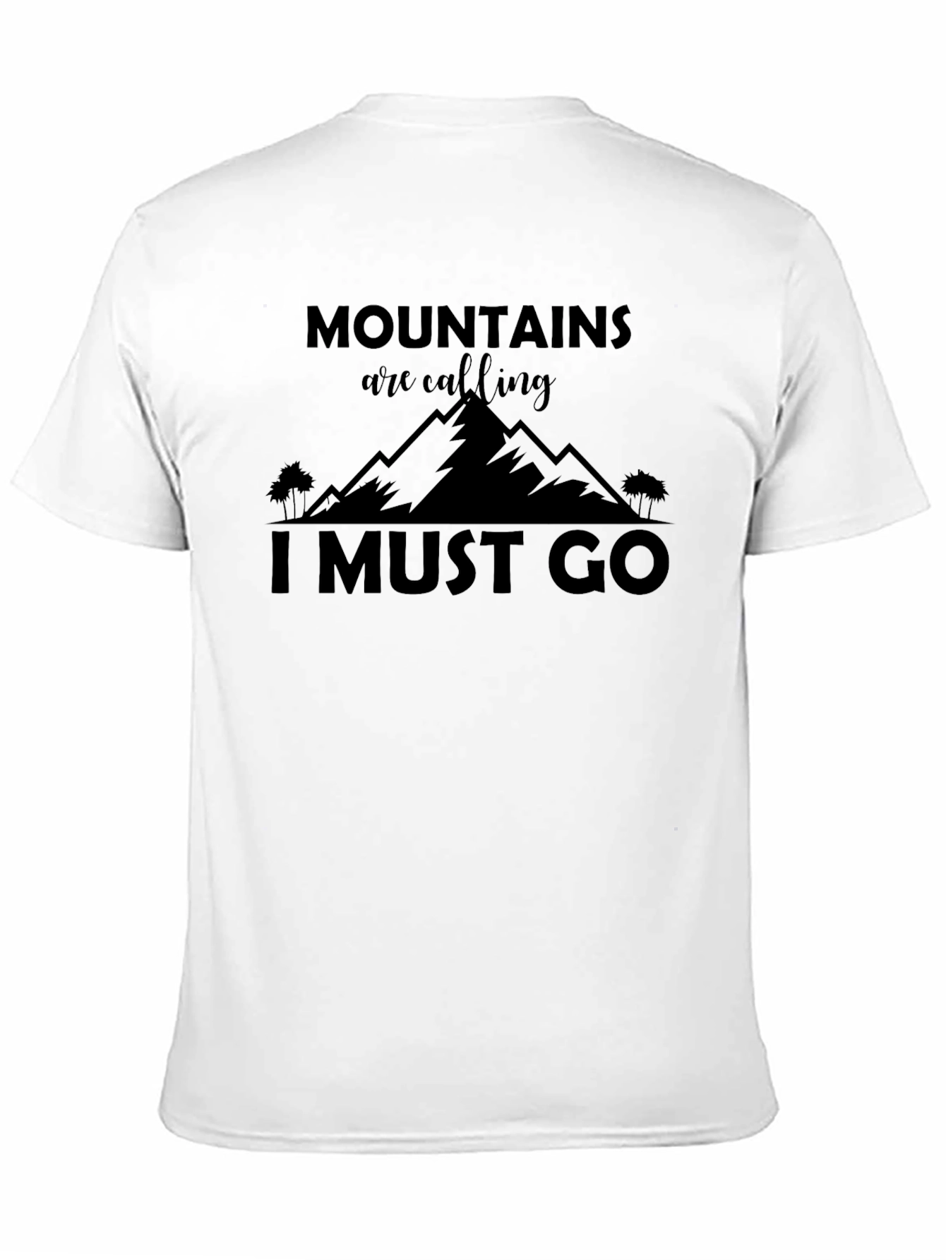 Mountains Calling Black T-Shirt