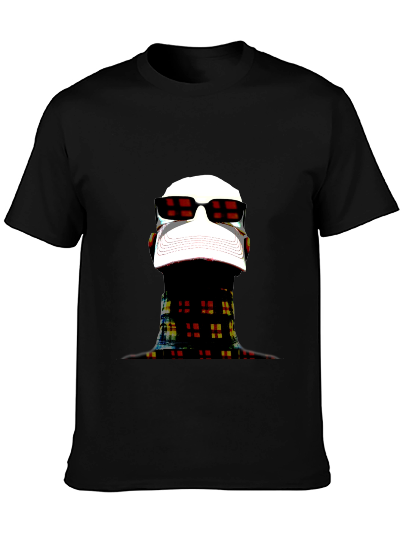 Modern Art Graphic Tee - Black Crewneck Shirt