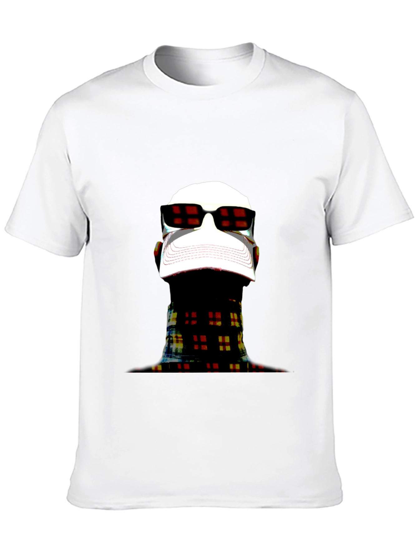 Modern Art Graphic Tee - Black Crewneck Shirt
