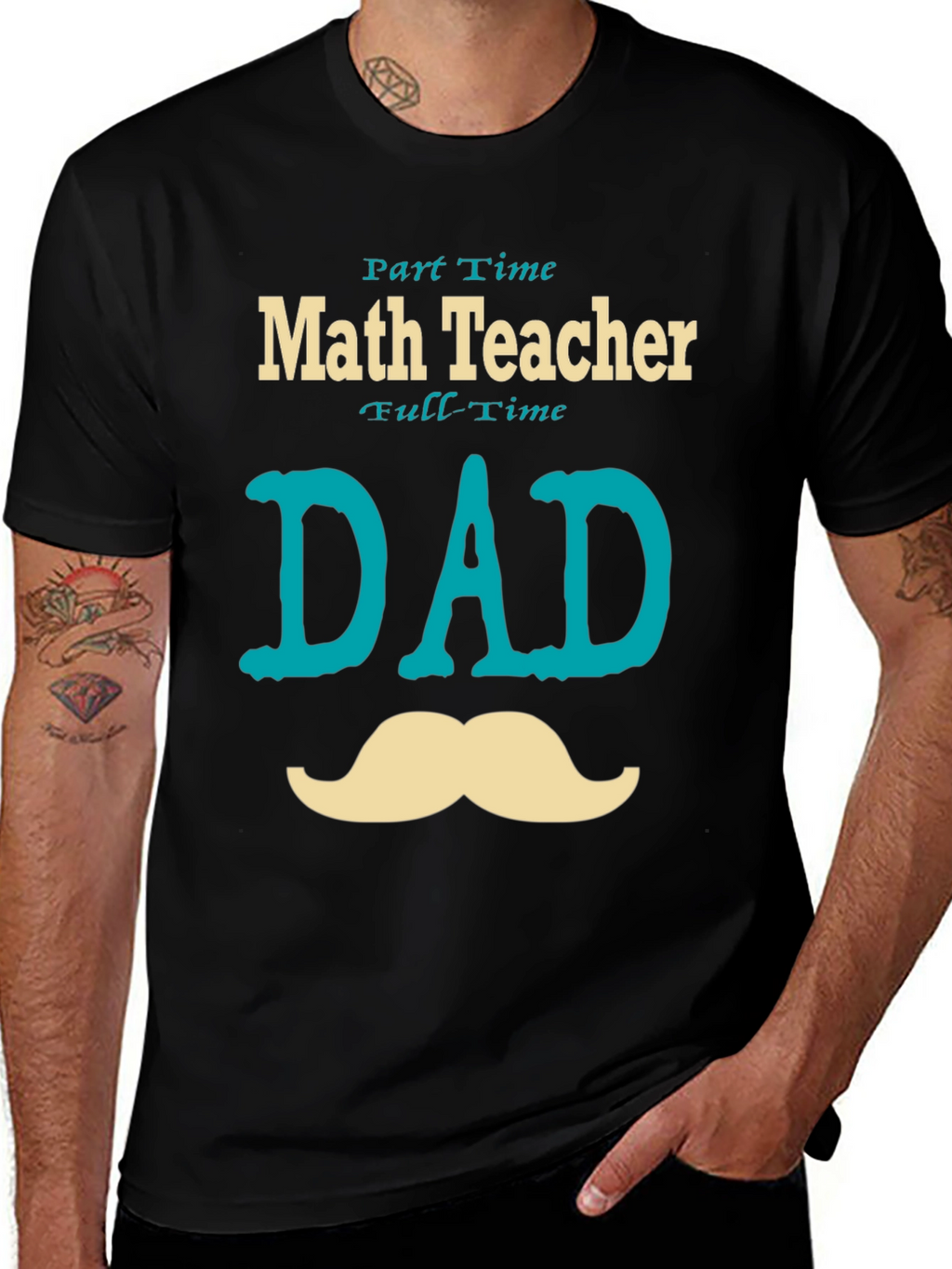 Part-Time Math Teacher Full-Time Dad T-Shirt
