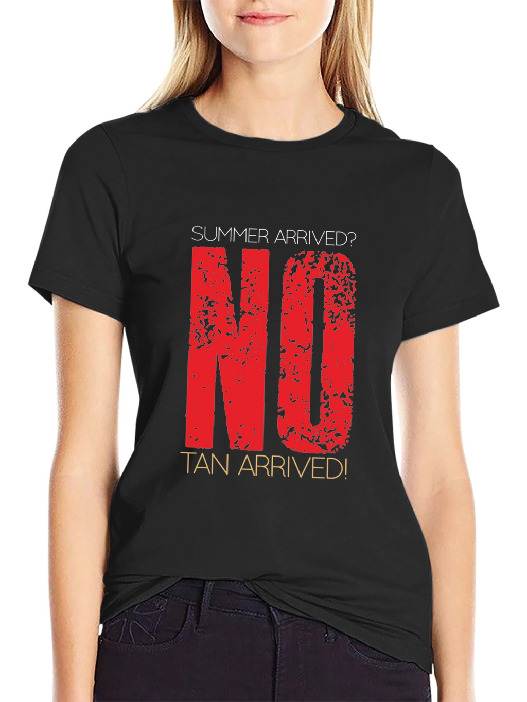 Summer Arrived? No Tan Arrived! Novelty T-Shirt