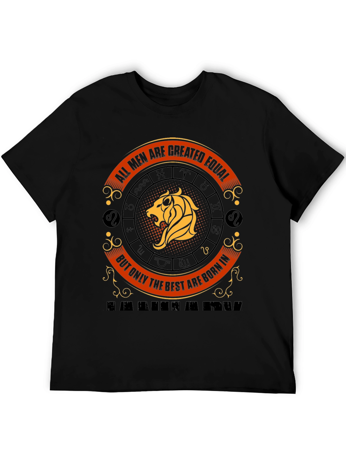 Lion Zodiac Mens Graphic Tee - Best are Born in...