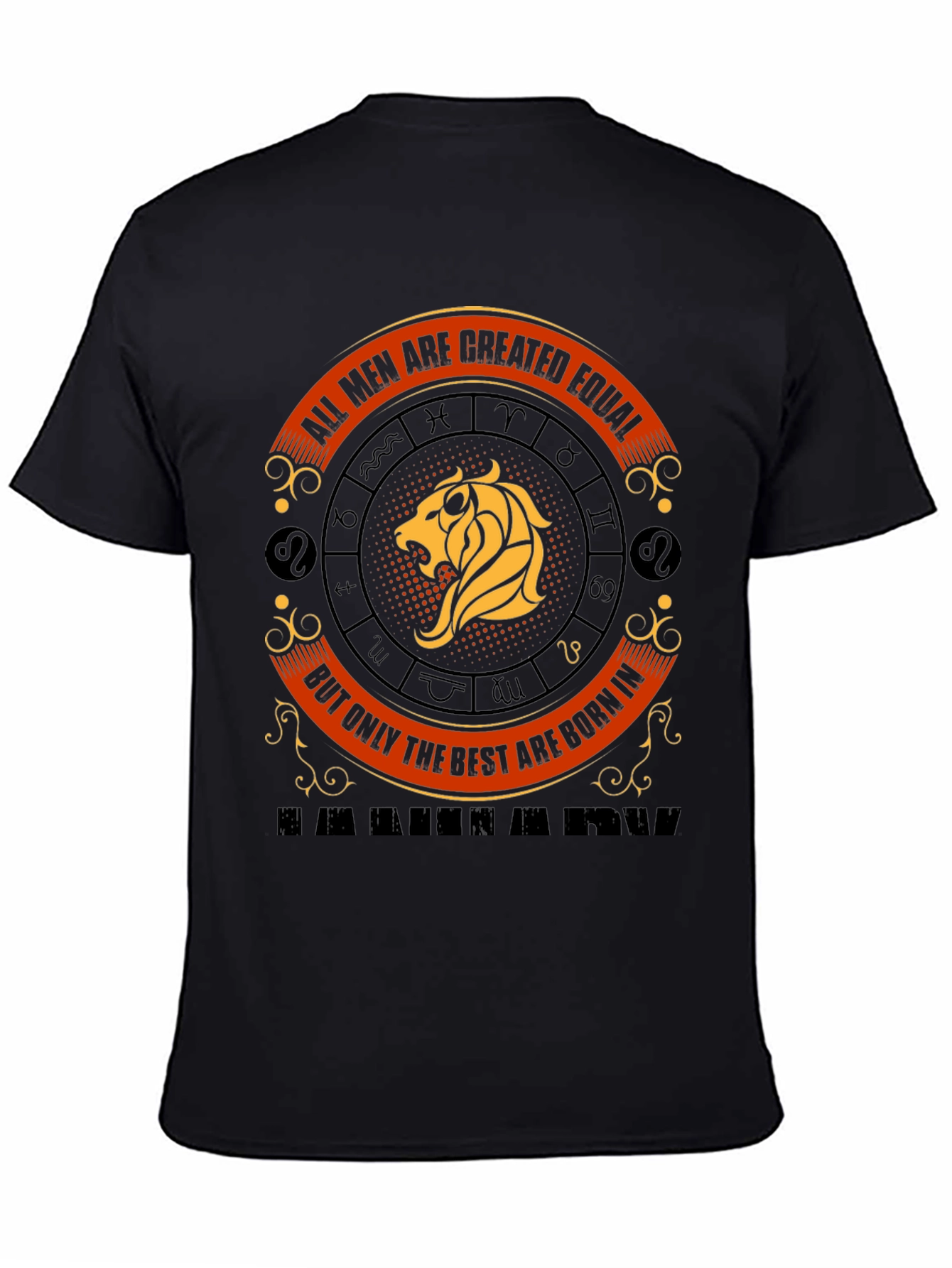 Lion Zodiac Mens Graphic Tee - Best are Born in...