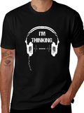 Im Thinking Headphones Graphic T-Shirt