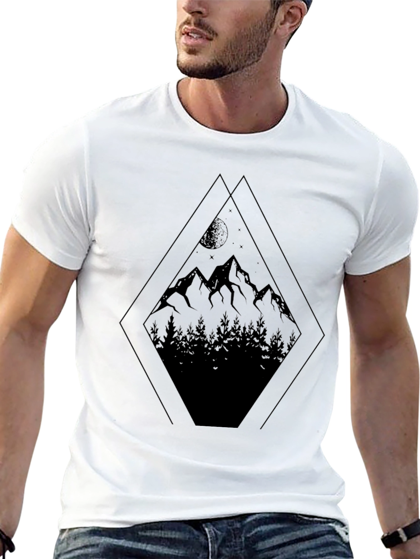 Mountainscape Graphic Tee - Dark Style
