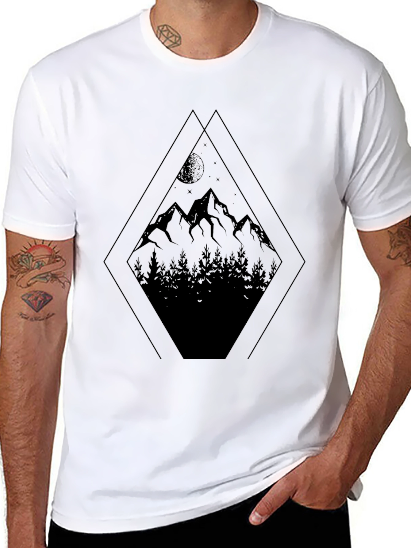 Mountainscape Graphic Tee - Dark Style
