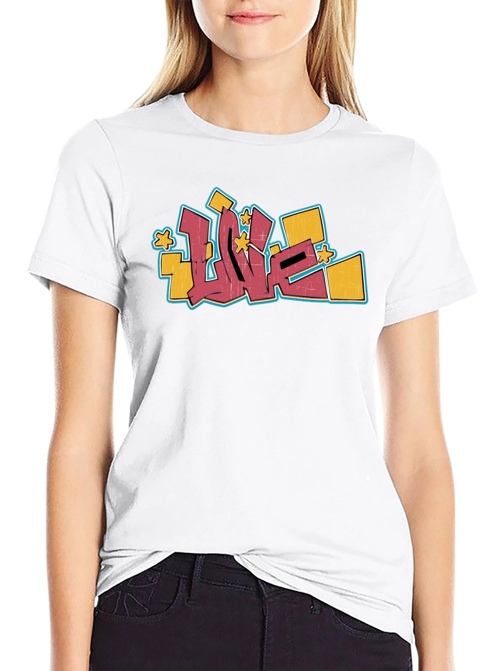 Graffiti LOVE Graphic T-Shirt - Urban Style