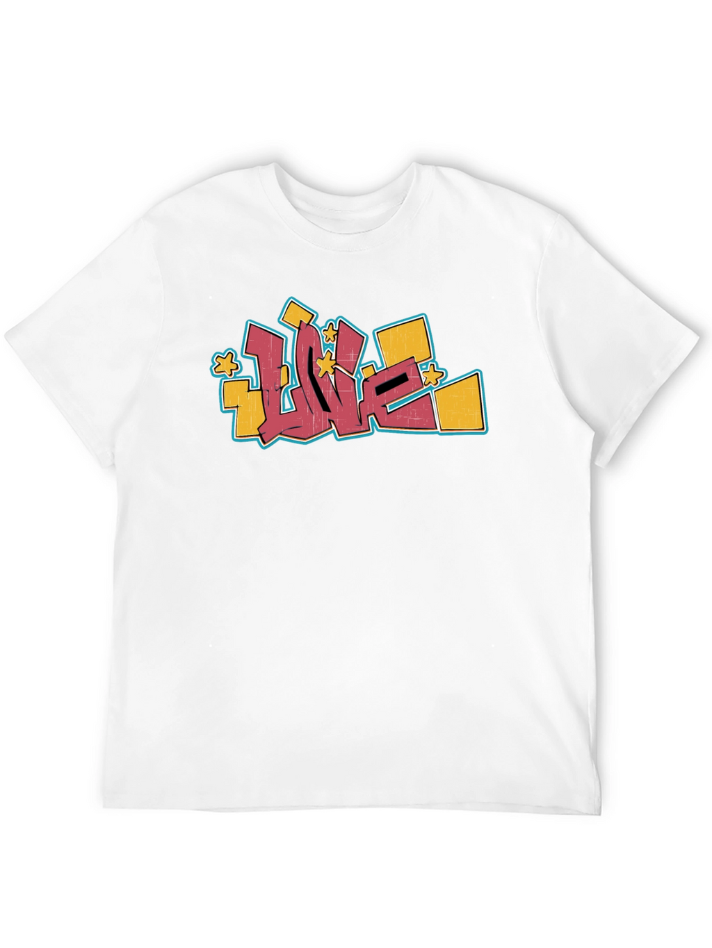 Graffiti LOVE Graphic T-Shirt - Urban Style