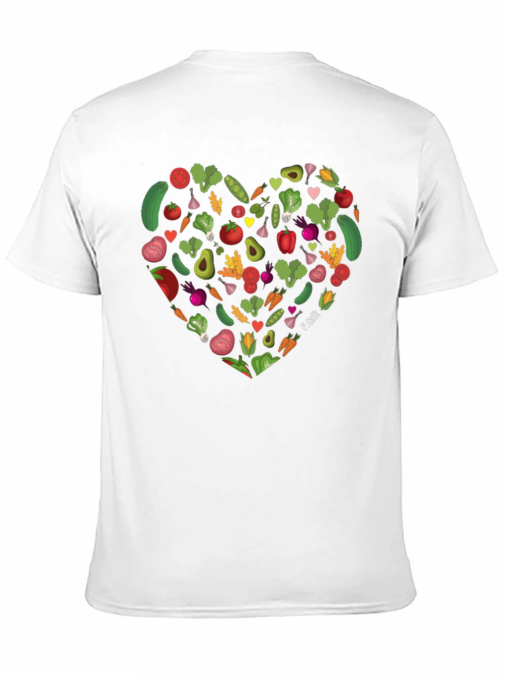 Vegetarian Heart T-Shirt - Healthy Living Tee