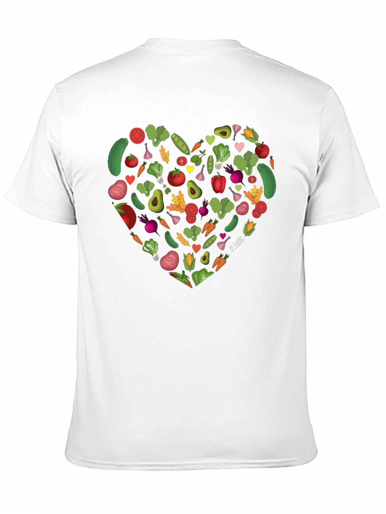 Vegetarian Heart T-Shirt - Healthy Living Tee