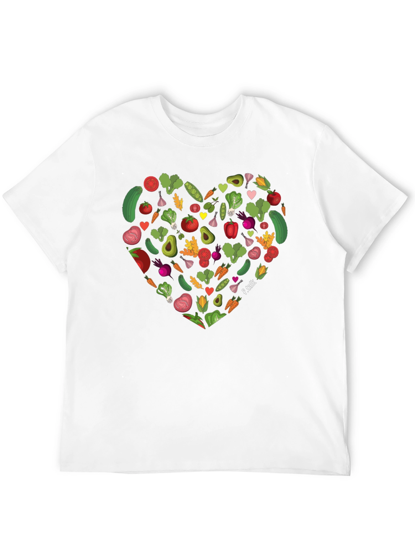 Vegetarian Heart T-Shirt - Healthy Living Tee