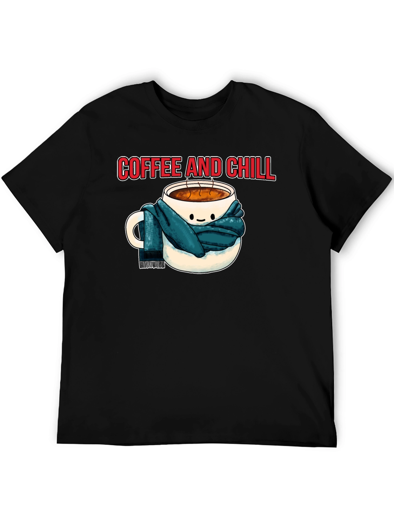 Coffee and Chill Graphic Tee - Cozy Comfort