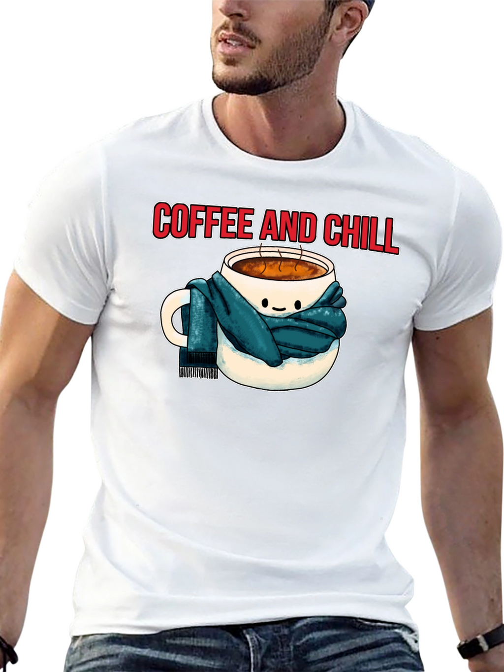 Coffee and Chill Graphic Tee - Cozy Comfort