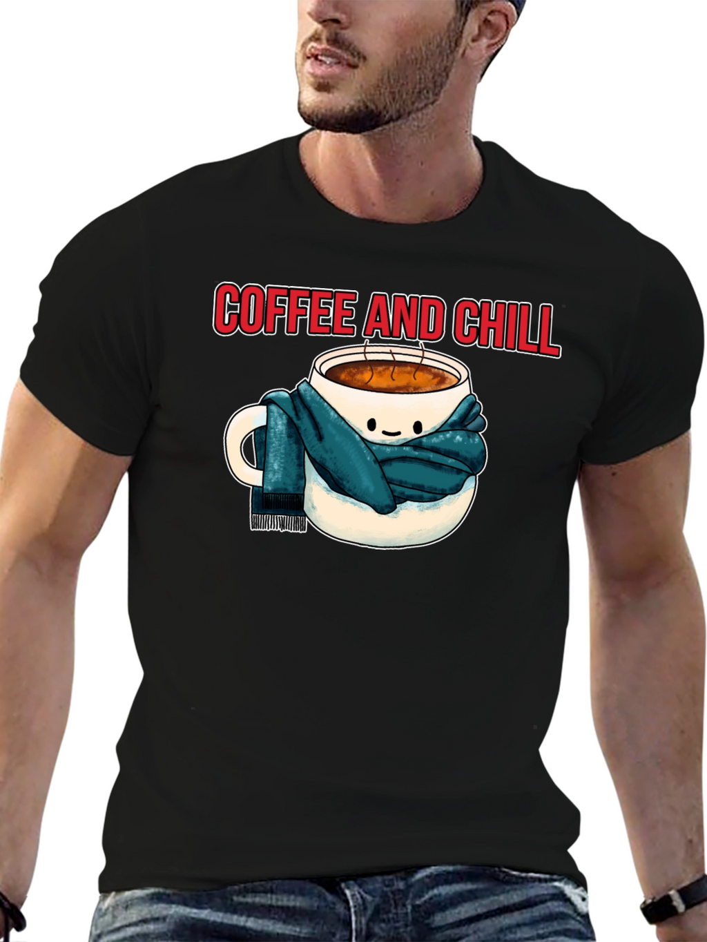 Coffee and Chill Graphic Tee - Cozy Comfort