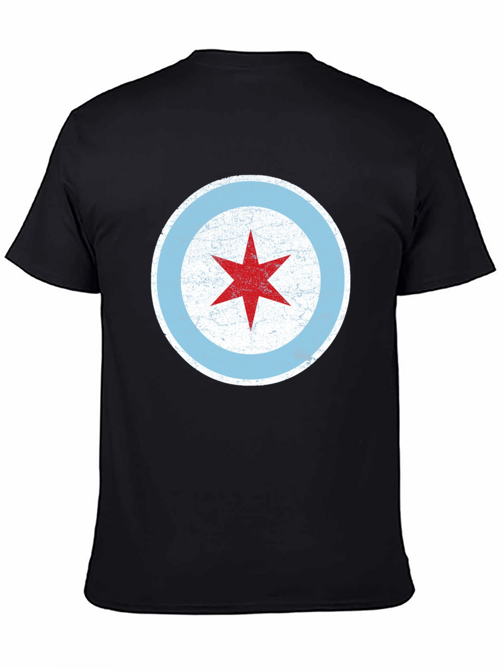 Chicago Flag Star Graphic T-Shirt