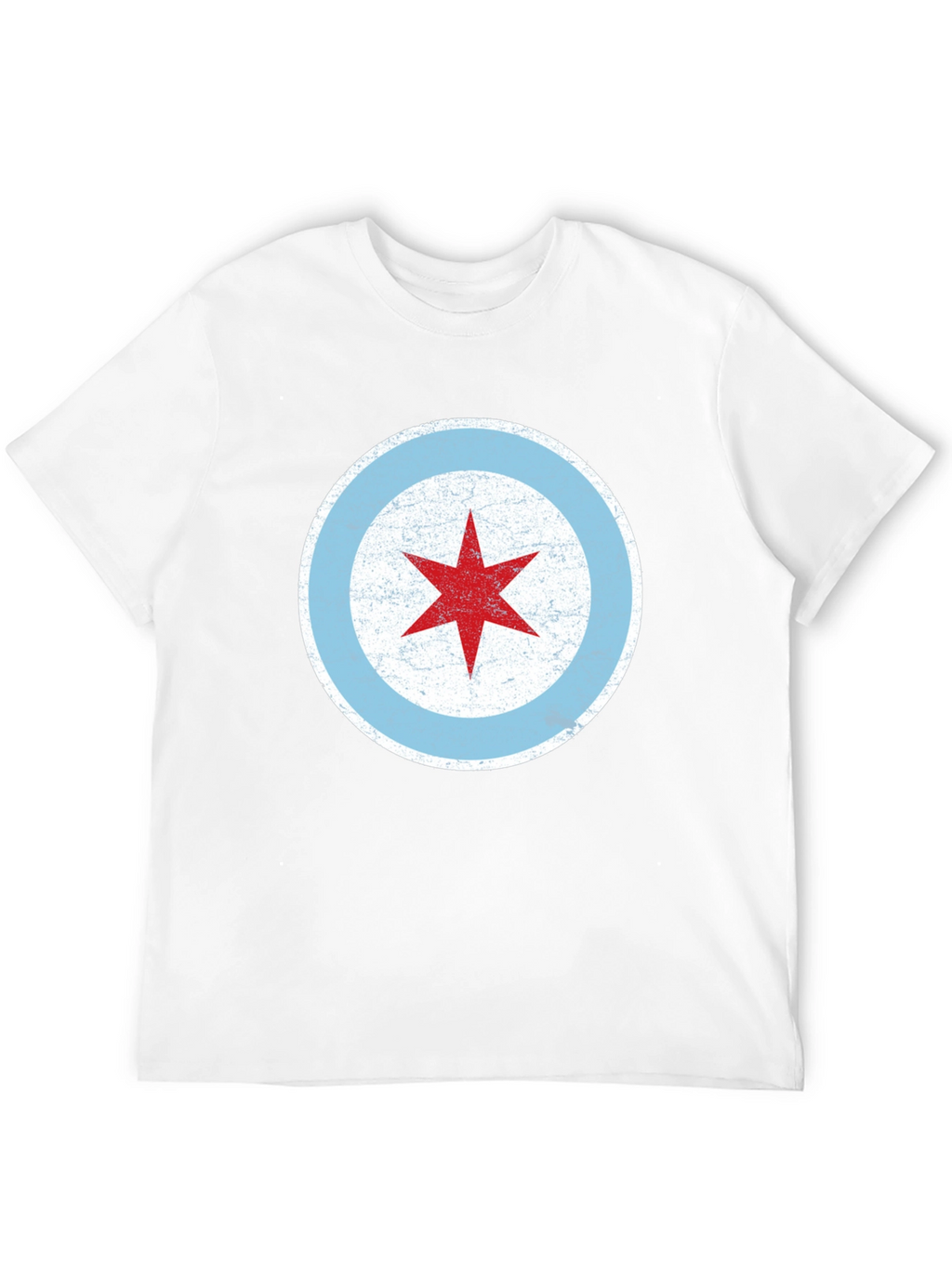 Chicago Flag Star Graphic T-Shirt