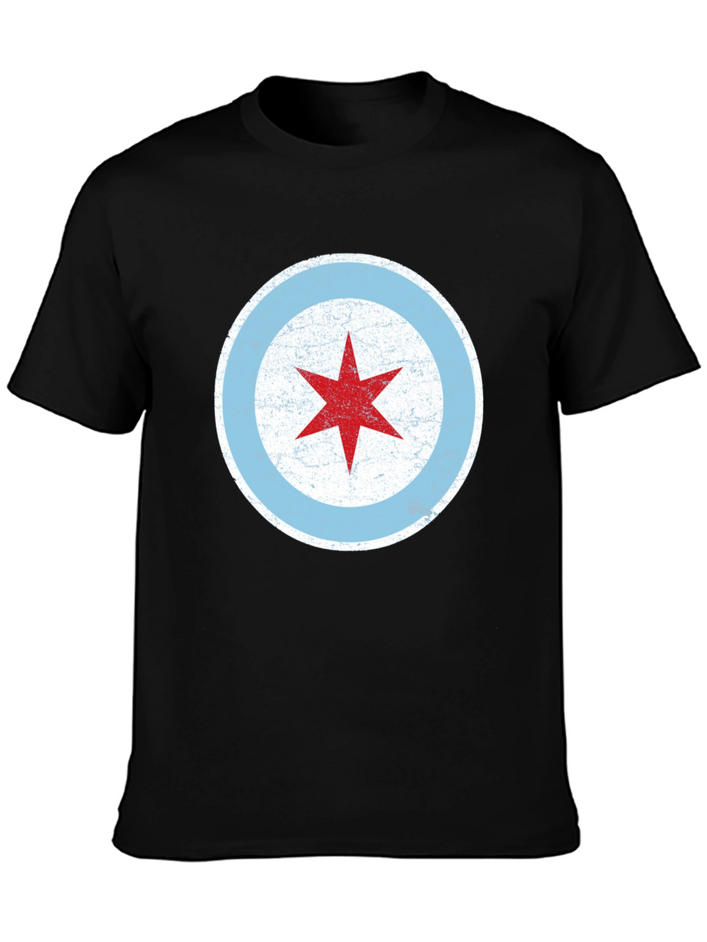 Chicago Flag Star Graphic T-Shirt