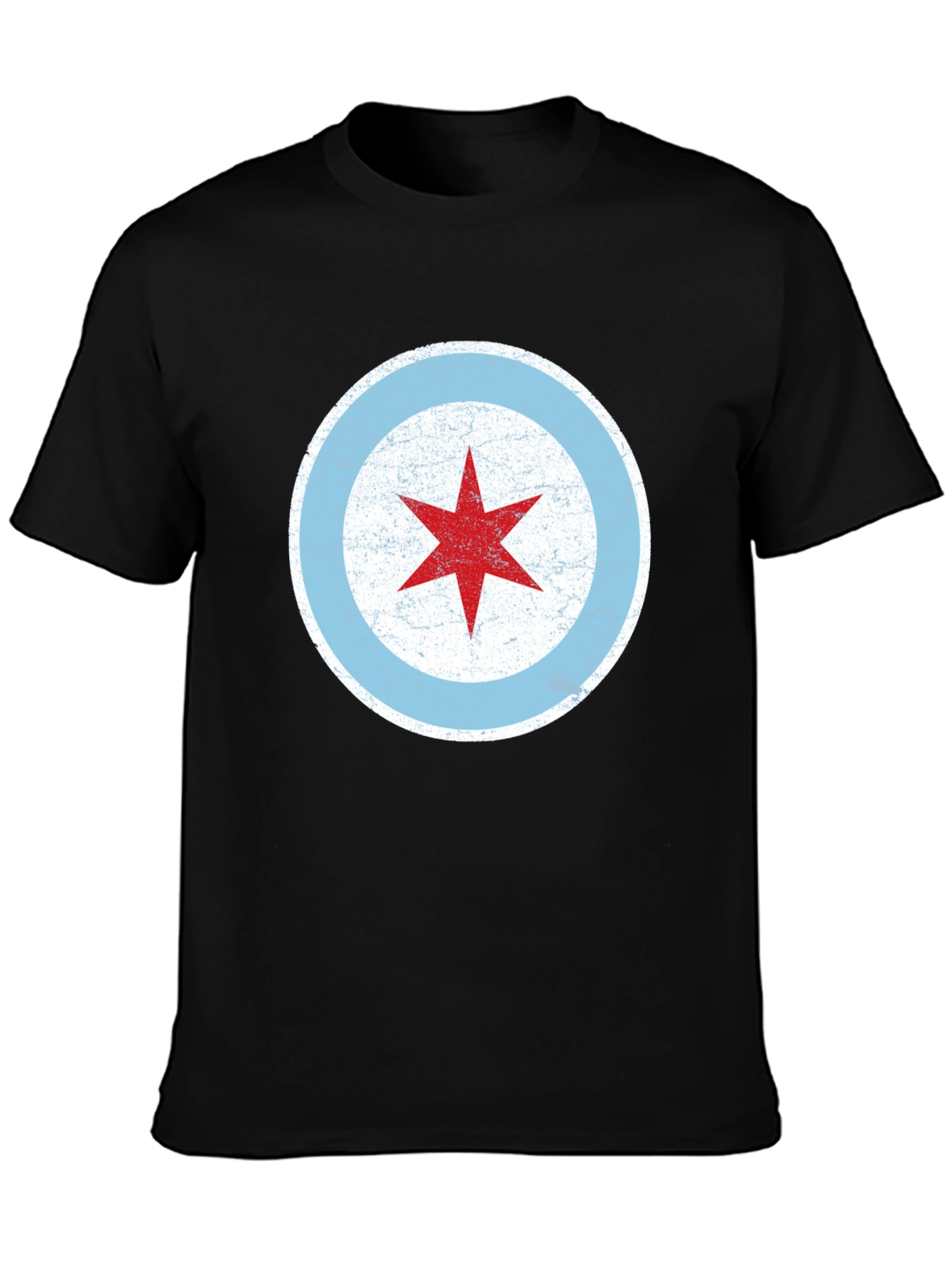 Chicago Flag Star Graphic T-Shirt