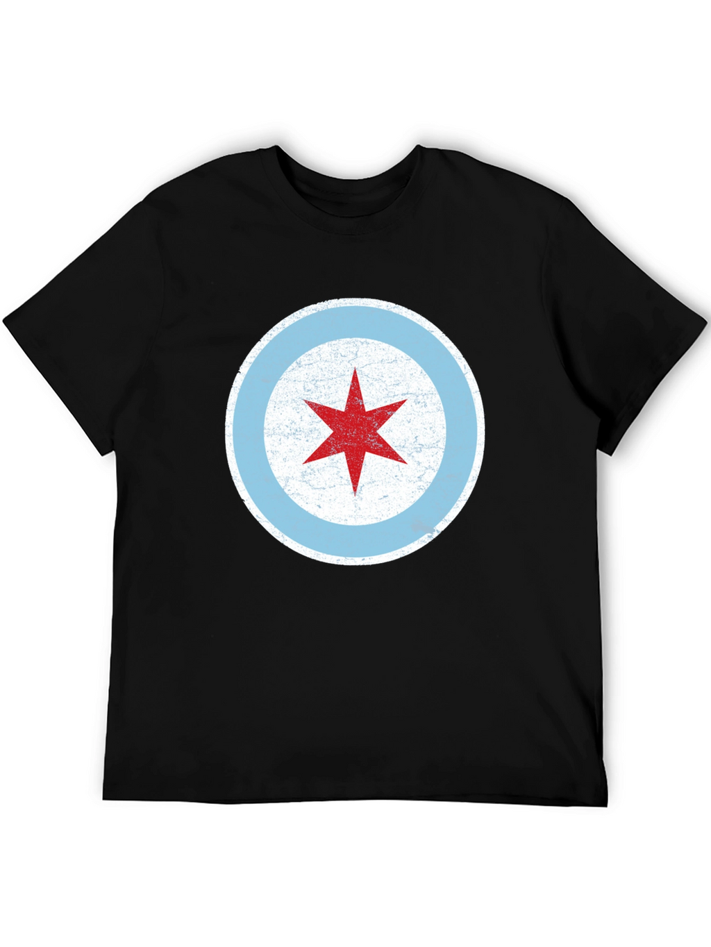 Chicago Flag Star Graphic T-Shirt