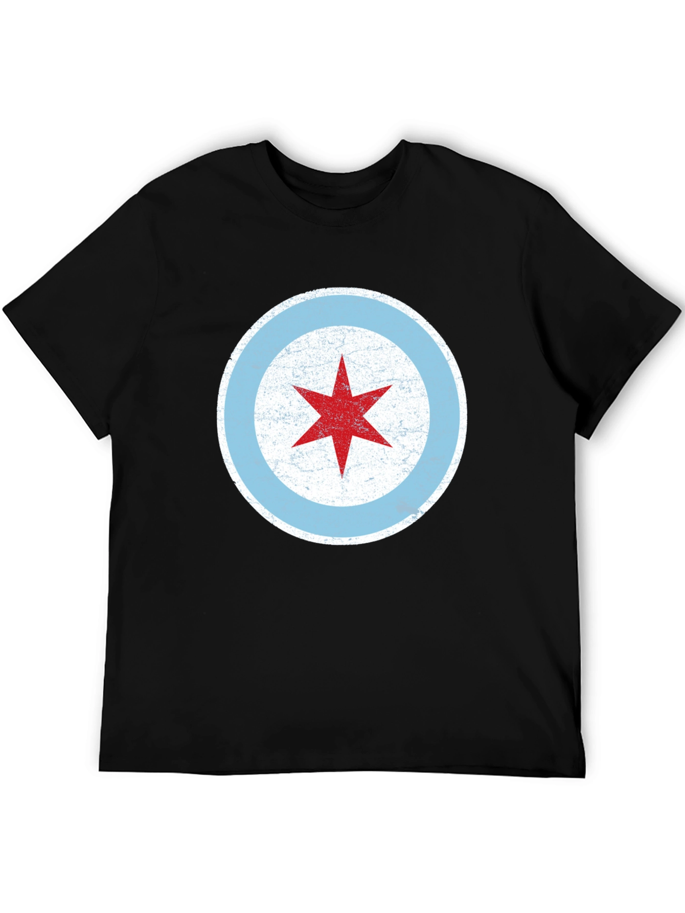 Chicago Flag Star Graphic T-Shirt