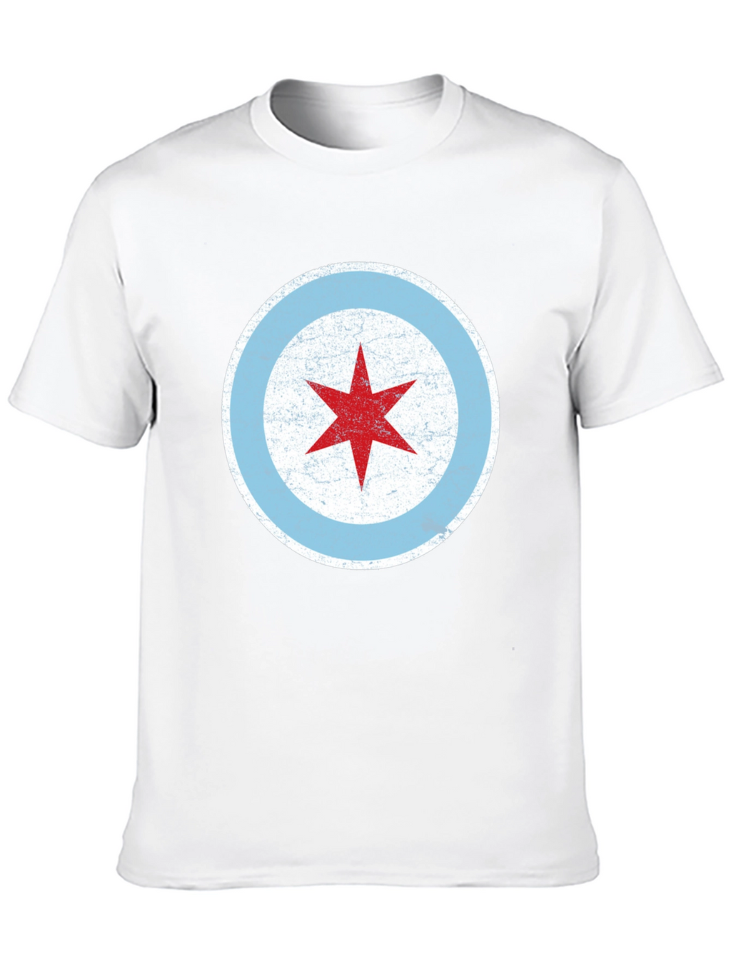 Chicago Flag Star Graphic T-Shirt
