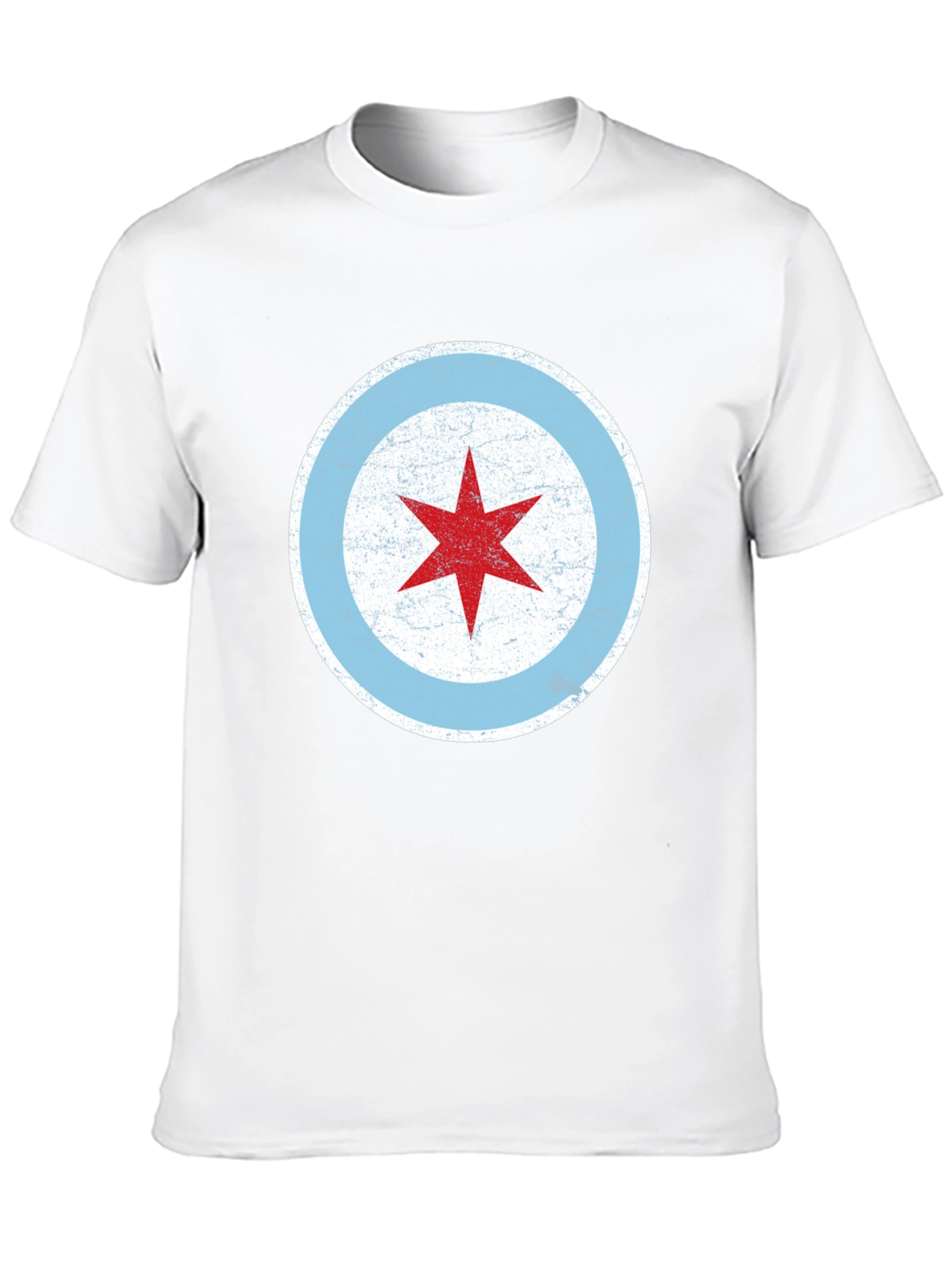 Chicago Flag Star Graphic T-Shirt