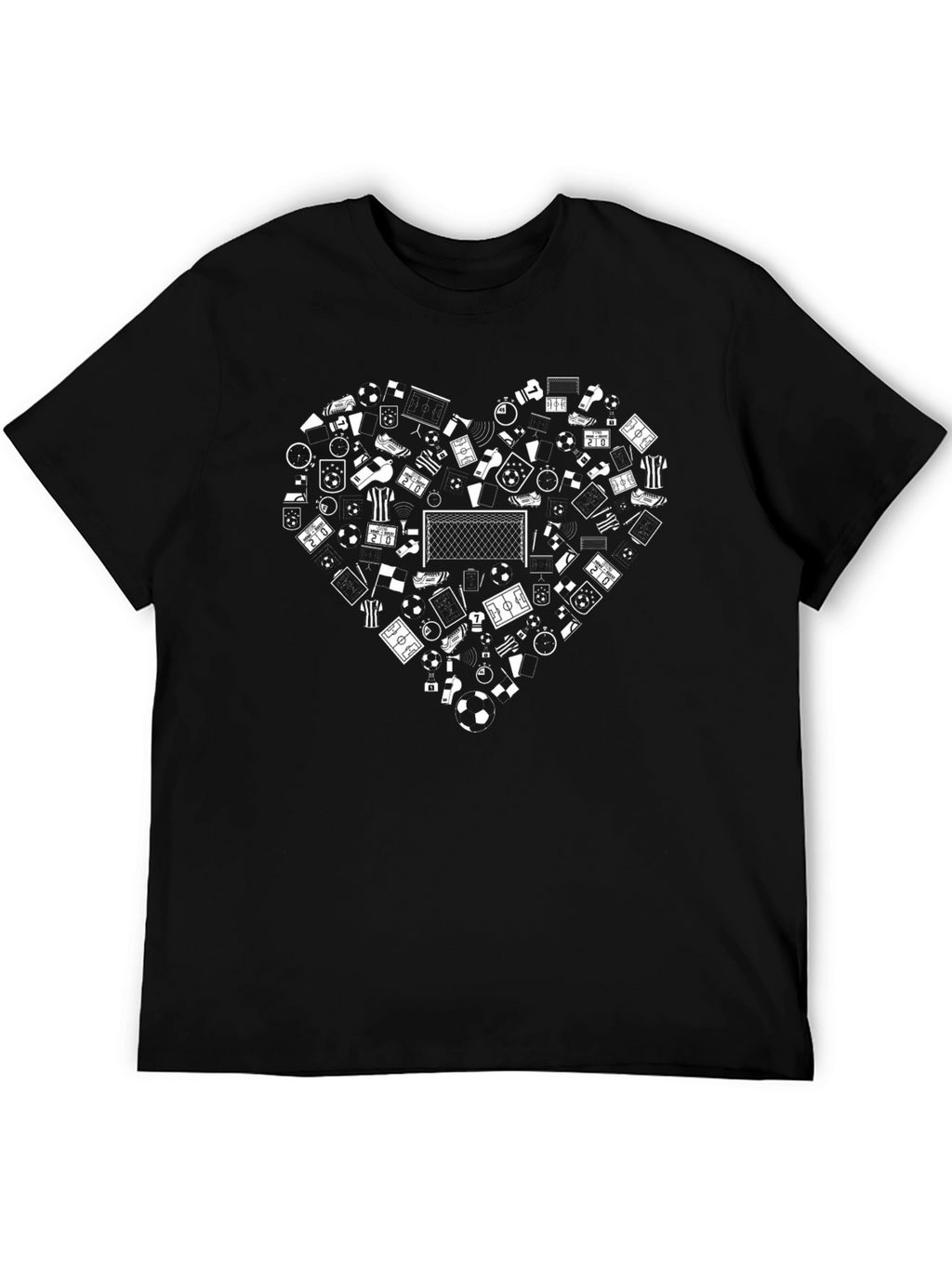Soccer Love T-Shirt - Black Graphic Tee