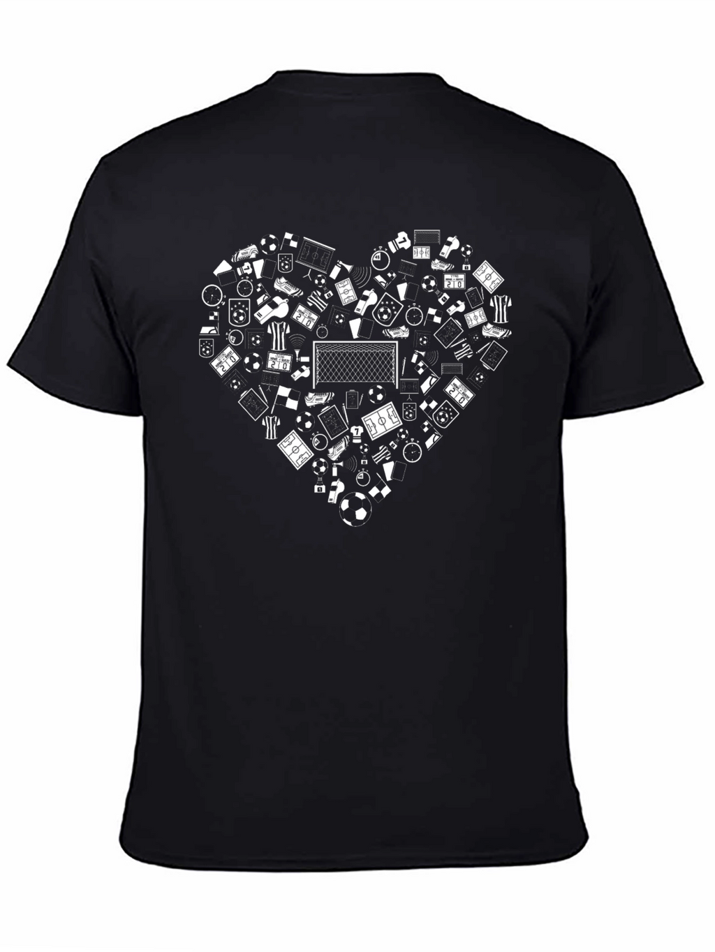 Soccer Love T-Shirt - Black Graphic Tee