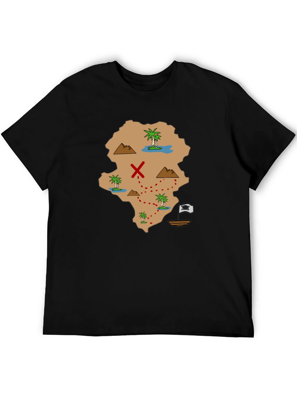 Pirate Map Graphic Tee - Find Your Treasure!