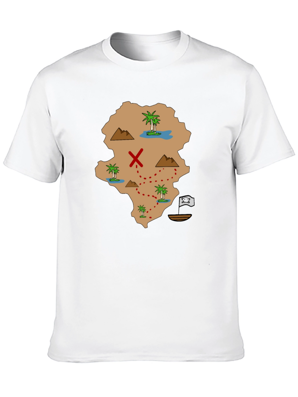 Pirate Map Graphic Tee - Find Your Treasure!