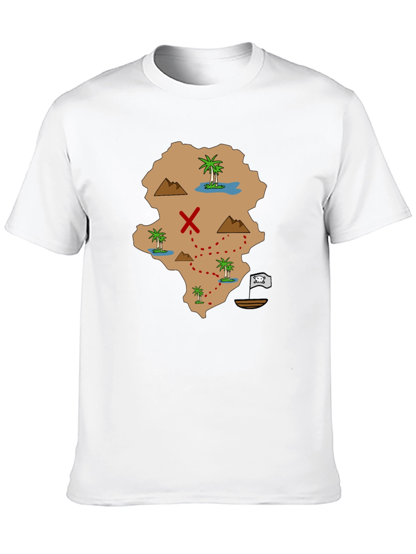 Pirate Map Graphic Tee - Find Your Treasure!