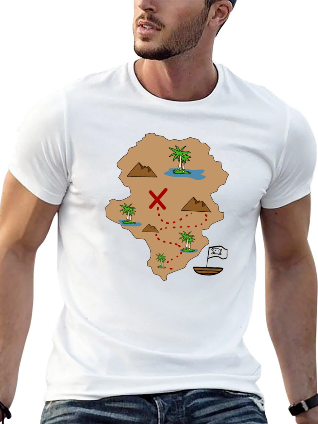Pirate Map Graphic Tee - Find Your Treasure!