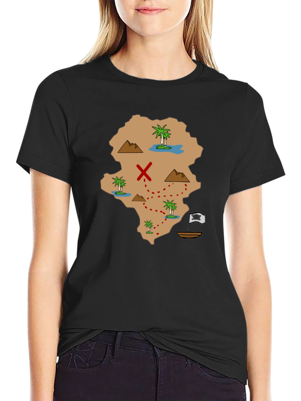 Pirate Map Graphic Tee - Find Your Treasure!
