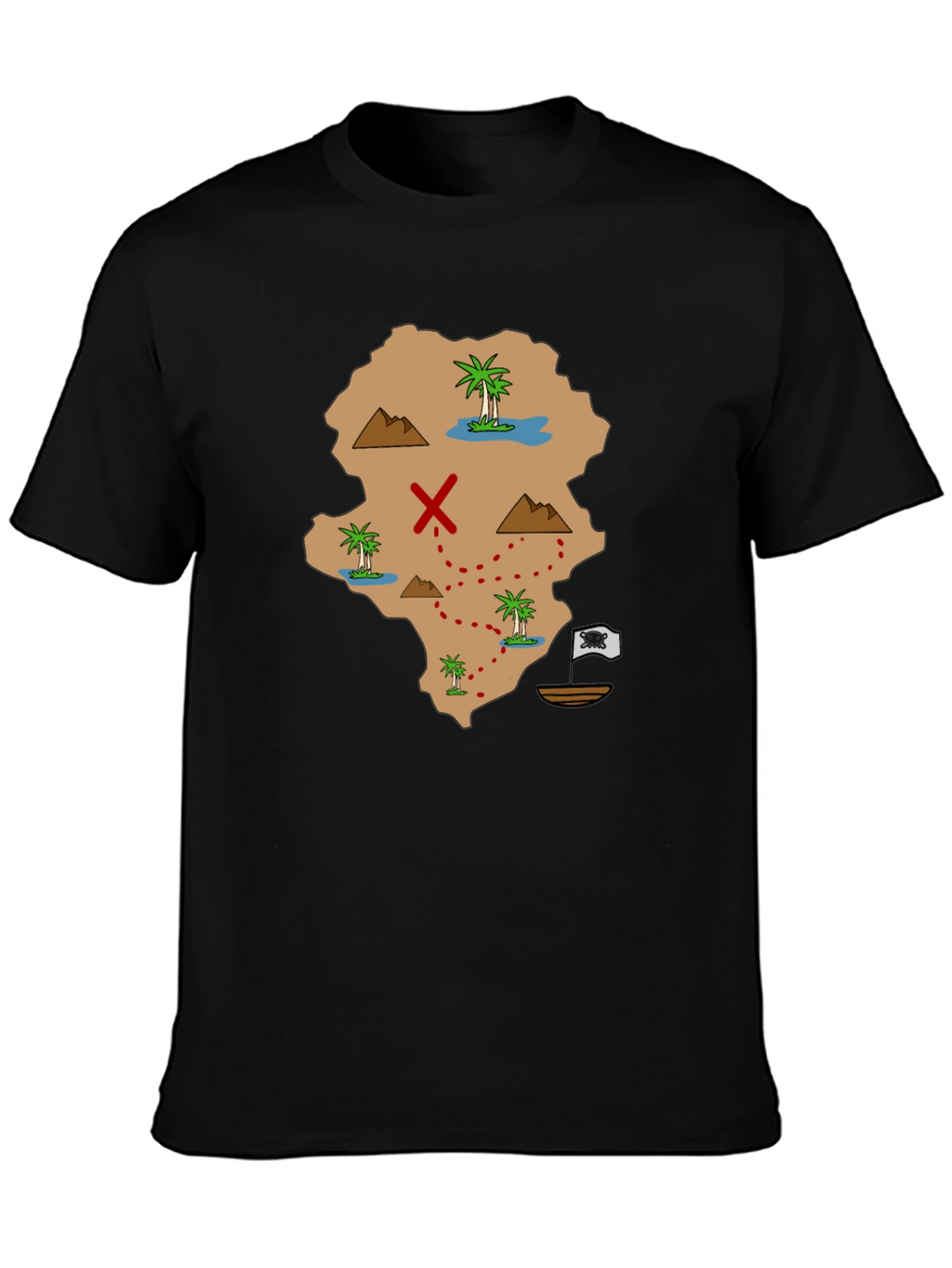 Pirate Map Graphic Tee - Find Your Treasure!