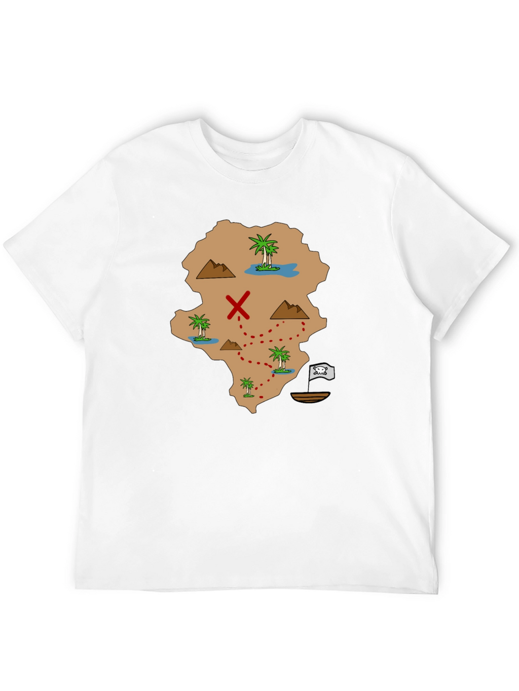 Pirate Map Graphic Tee - Find Your Treasure!