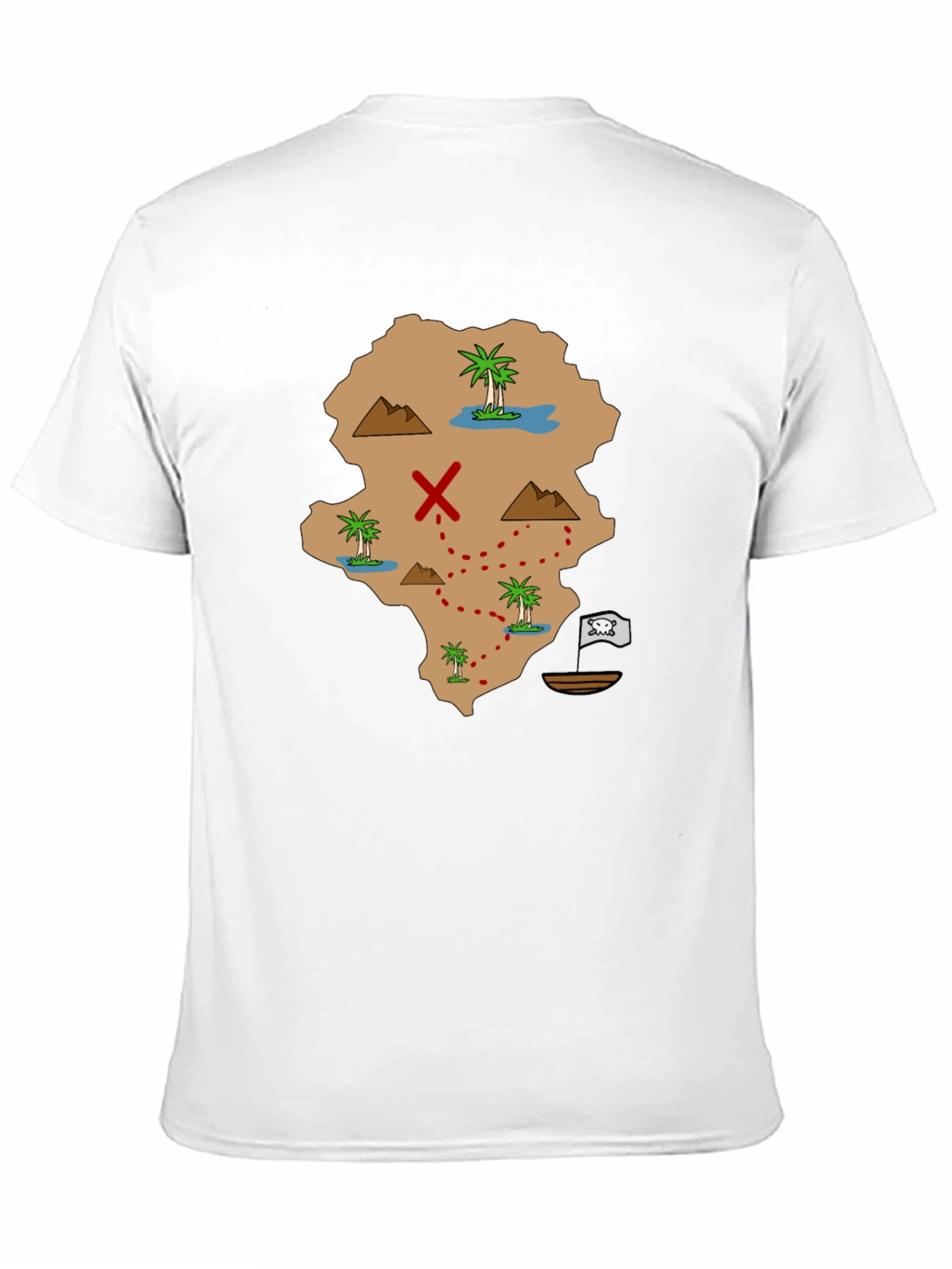 Pirate Map Graphic Tee - Find Your Treasure!