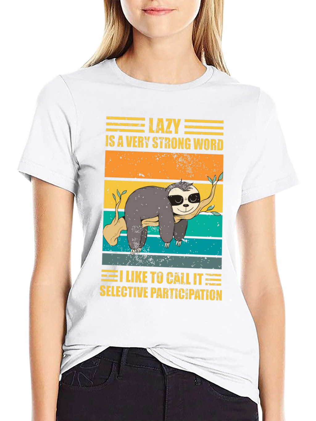 Lazy Sloth Graphic Tee